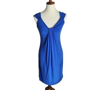 Joseph Ribkoff Mini Dress Women's Size 8 Royal Blue Stretch Career Going Out